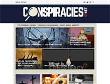 Tablet Screenshot of conspiracies.net